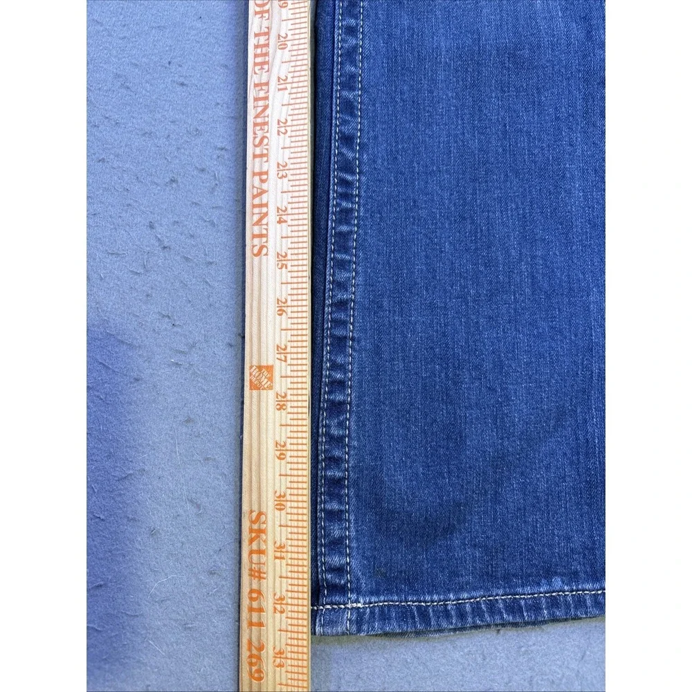 Miss Me BOOT JEANS JP6073B  Women's  28 FLUER DI LIS THICK STITCH Y2K EMBELISH